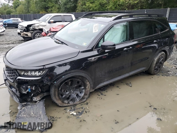 2022 Kia Sorento X-Line S with VIN 5XYRLDLCXNG148136, listed as a Copart auction lot 74258464 with 96,248 mi miles and Salvage Title. Bid and sale history available at DreamBid. Image 1.