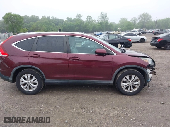 2013 Honda CR-V EX-L with VIN 5J6RM4H73DL067159, listed as a IAAI auction lot 42272185 with 98,802 mi miles and . Bid and sale history available at DreamBid. Image 13.