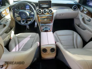 2015 Mercedes-Benz C 300 Luxury with VIN 55SWF4KB0FU014911, listed as a Copart auction lot 59891215 with 124,784 mi miles and Salvage title. Bid and sale history available at DreamBid. Image 8.