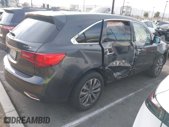 2014 Acura MDX Tech Pkg with VIN 5FRYD3H41EB012164, listed as a IAAI auction lot 41765473 with 59,935 mi miles. Bid and sale history available at carsss.com. Image 4.