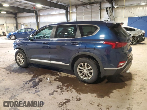 2020 Hyundai Santa Fe SE with VIN 5NMS2CAD4LH180349, listed as a Copart auction lot 50379195 with 34,746 mi miles and Salvage Title. Bid and sale history available at carsss.com. Image 2.