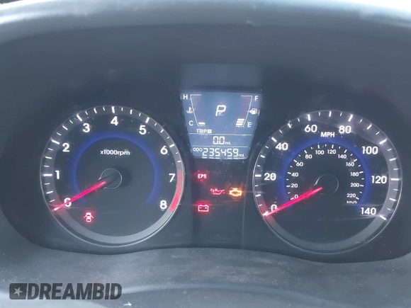 2013 Hyundai Accent SE z VIN KMHCU5AE8DU090226, wystawiony jako IAAI lot #41652307 z przebiegiem 235 459 mil mil oraz . Historia ofert i sprzedaży dostępna na DreamBid. Obrazek 7.