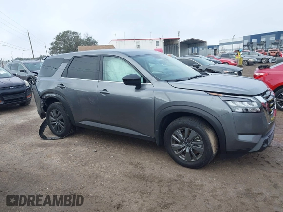 2024 Nissan Pathfinder S with VIN 5N1DR3AAXRC273423, listed as a IAAI auction lot 41210916 with 9,831 mi miles and . Bid and sale history available at DreamBid. Image 13.