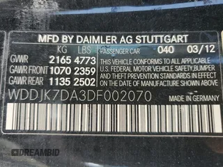 2013 Mercedes-Benz SL-Class SL 550 with VIN WDDJK7DA3DF002070, listed as a Copart auction lot 74920034 with 0 mi miles and Non Repairable. Bid and sale history available at carsss.com. Image 13.