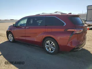 2023 Toyota Sienna Platinum with VIN 5TDESKFC9PS100229, listed as a Copart auction lot 51113935 with 52,539 mi miles and Salvage title. Bid and sale history available at DreamBid. Image 2.