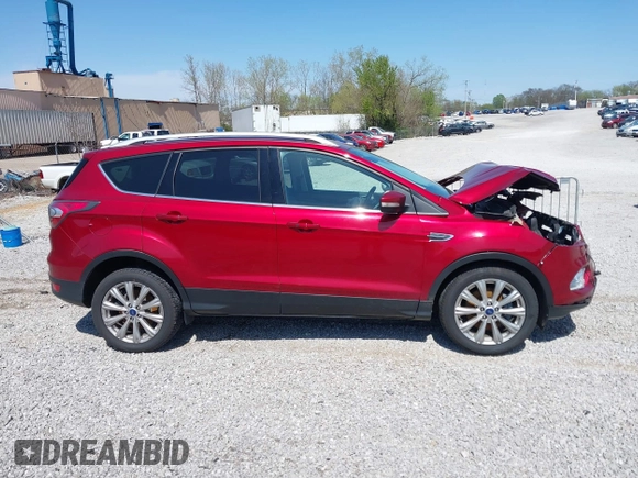2017 Ford Escape Titanium with VIN 1FMCU0J93HUB20552, listed as a IAAI auction lot 41994433 with 55,772 mi miles. Bid and sale history available at carsss.com. Image 14.