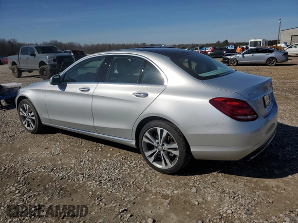 2015 Mercedes-Benz C-Class C 300 Luxury with VIN 55SWF4KB2FU001898, listed as a Copart auction lot 45596695 with 53,411 mi miles and Salvage Title. Bid and sale history available at carsss.com. Image 2.