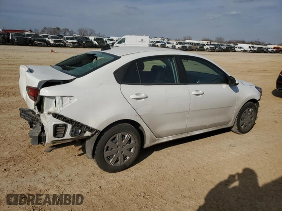 2023 Kia Rio S with VIN 3KPA24AD1PE615715, listed as a Copart auction lot 45717065 with 24,486 mi miles and Salvage Title. Bid and sale history available at carsss.com. Image 3.
