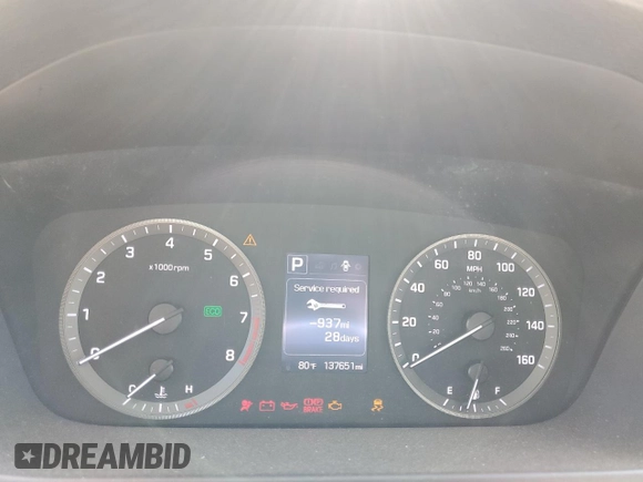 2015 Hyundai Sonata 2.4L SE with VIN 5NPE24AF1FH213500, listed as a Copart auction lot 54157525 with 137,651 mi miles and Salvage Title. Bid and sale history available at carsss.com. Image 9.