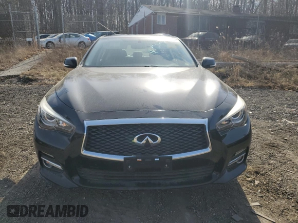 2015 Infiniti Q50 Premium with VIN JN1BV7AP0FM356550, listed as a Copart auction lot 45725045 with 27,725 mi miles and Salvage Title. Bid and sale history available at carsss.com. Image 5.