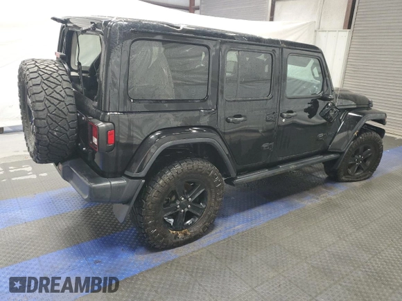 2020 Jeep Wrangler Unlimited Sahara with VIN 1C4HJXEG3LW118947, listed as a Copart auction lot 88635875 with 80,048 mi miles and Clean Title. Bid and sale history available at carsss.com. Image 3.
