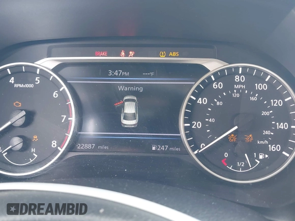 2021 Nissan Sentra SV with VIN 3N1AB8CV3MY245748, listed as a IAAI auction lot 41933086 with 22,887 mi miles and . Bid and sale history available at DreamBid. Image 16.