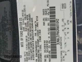 2016 Lincoln MKZ with VIN 3LN6L2J96GR601042, listed as a Copart auction lot 57807955 with 102,191 mi miles and Salvage title. Bid and sale history available at DreamBid. Image 13.