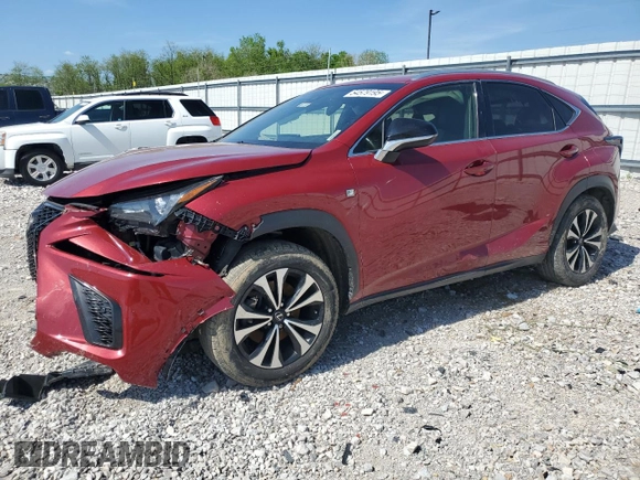 2019 Lexus NX 300 with VIN JTJBARBZ9K2181108, listed as a Copart auction lot 54579195 with 98,300 mi miles and Salvage title. Bid and sale history available at DreamBid. Image 1.