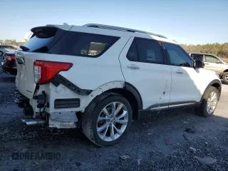2023 Ford Explorer Platinum with VIN 1FM5K8HC5PGA49513, listed as a Copart auction lot 43654785 with 34,928 mi miles and Salvage title. Bid and sale history available at DreamBid. Image 3.
