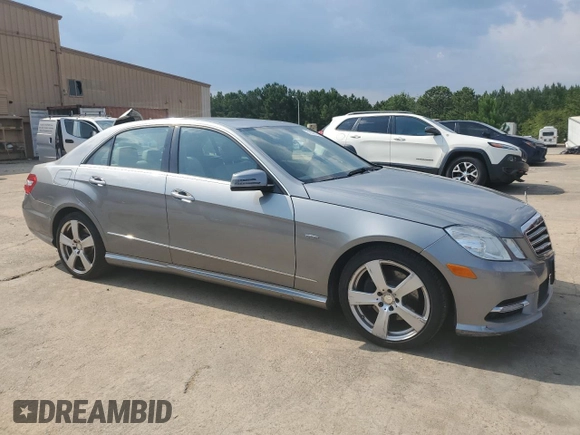 2012 Mercedes-Benz E 350 Luxury with VIN WDDHF5KB7CA572510, listed as a Copart auction lot 61832655 with 190,663 mi miles and Clean title. Bid and sale history available at DreamBid. Image 4.