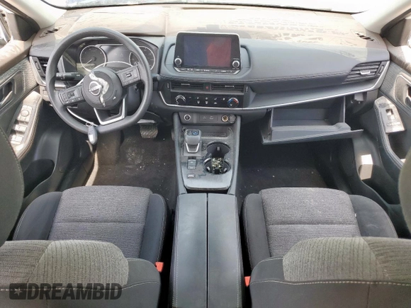 2022 Nissan Rogue S with VIN 5N1BT3AA7NC700589, listed as a Copart auction lot 57285035 with 39,403 mi miles and Salvage title. Bid and sale history available at DreamBid. Image 8.