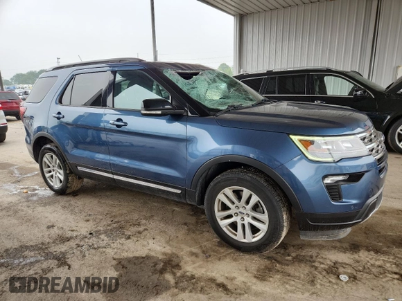 2018 Ford Explorer XLT with VIN 1FM5K8D89JGA78862, listed as a Copart auction lot 59912235 with 132,897 mi miles and Salvage title. Bid and sale history available at DreamBid. Image 4.
