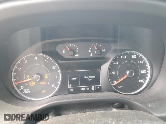 2018 GMC Acadia SLE with VIN 1GKKNRLSXJZ210439, listed as a Copart auction lot 56489784 with 54,567 mi miles and Salvage title. Bid and sale history available at DreamBid. Image 9.