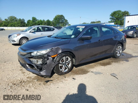2016 Honda Civic LX with VIN 19XFC2F59GE000676, listed as a Copart auction lot 52915665 with 52,891 mi miles and Salvage Title. Bid and sale history available at carsss.com. Image 1.