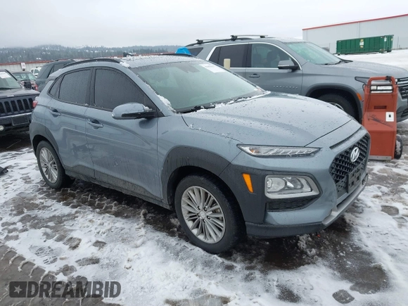 2020 Hyundai Kona SEL Plus with VIN KM8K6CAA1LU557508, listed as a IAAI auction lot 41603655 with 84,257 mi miles and . Bid and sale history available at carsss.com. Image 1.