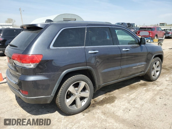 2014 Jeep Grand Cherokee Limited with VIN 1C4RJFBG4EC265947, listed as a Copart auction lot 52448155 with 127,700 mi miles and Salvage title. Bid and sale history available at DreamBid. Image 3.