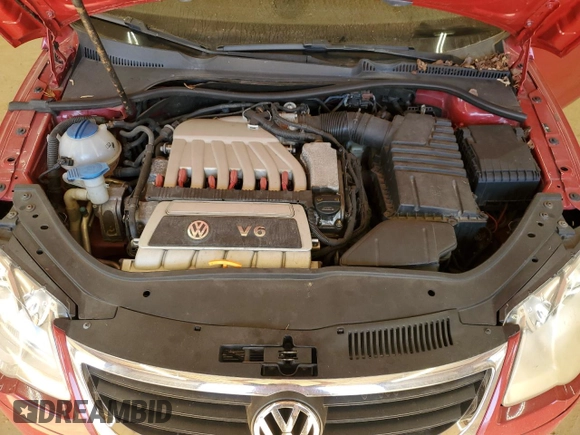 2008 Volkswagen Eos 3.2L with VIN WVWDB71F38V010883, listed as a Copart auction lot 46169745 with 189,772 mi miles and Salvage Title. Bid and sale history available at DreamBid. Image 11.