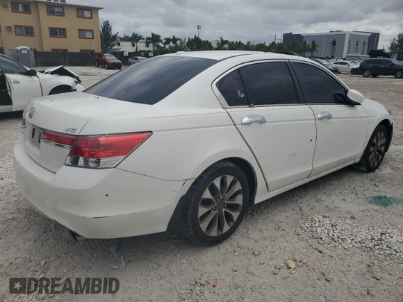 2011 Honda Accord EX-L z VIN 1HGCP3F86BA027595, wystawiony jako Copart lot #56457015 z przebiegiem 167 410 mil mil oraz Szkoda całkowita • Salvage title. Historia ofert i sprzedaży dostępna na DreamBid. Obrazek 3.