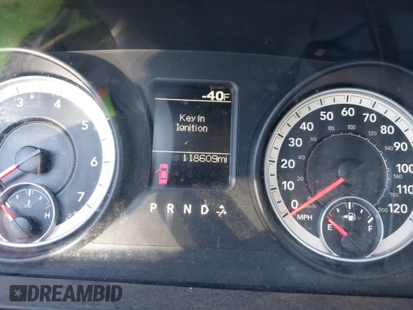 2013 Ram 1500 Express with VIN 1C6RR7FT4DS596240, listed as a IAAI auction lot 40976297 with 118,609 mi miles and . Bid and sale history available at DreamBid. Image 7.