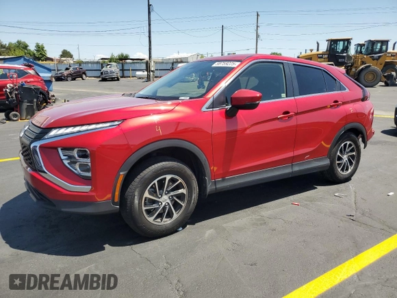 2024 Mitsubishi Eclipse Cross ES with VIN JA4ATUAA7RZ001708, listed as a Copart auction lot 58759225 with 19,379 mi miles and Salvage title. Bid and sale history available at DreamBid. Image 1.