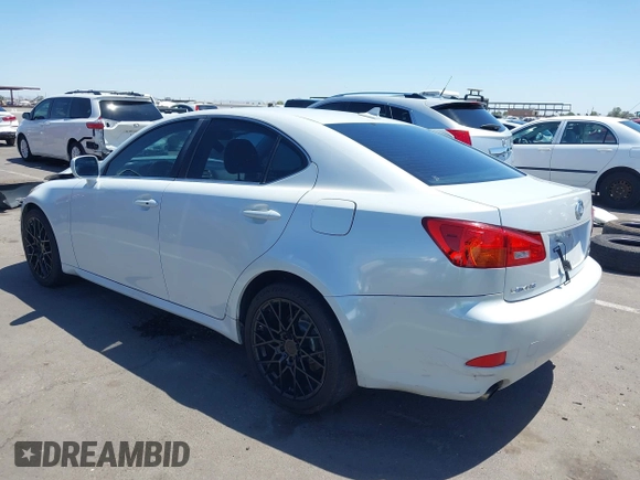 2007 Lexus IS 250 with VIN JTHBK262472046760, listed as a IAAI auction lot 42287520 with 219,758 mi miles and . Bid and sale history available at DreamBid. Image 3.