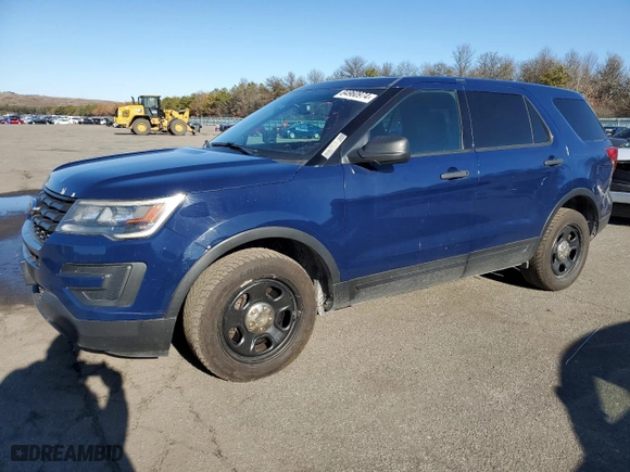2017 Ford Police Interceptor Utility with VIN 1FM5K8ATXHGD67316, listed as a Copart auction lot 84960974 with 163,218 mi miles and Clean Title. Bid and sale history available at carsss.com. Image 1.