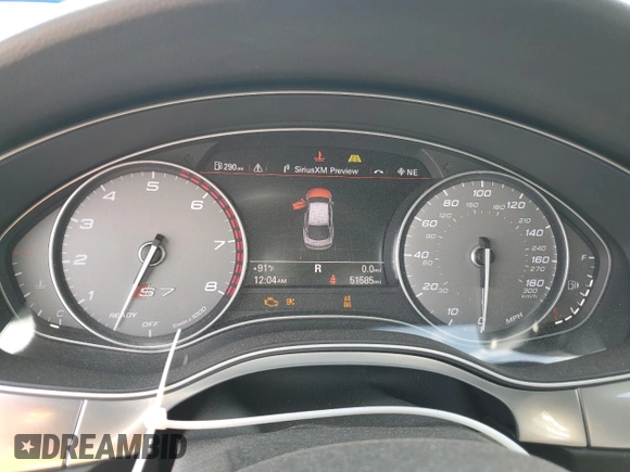 2016 Audi S7 with VIN WAUW2AFC5GN010402, listed as a Copart auction lot 55506875 with 51,585 mi miles and Clean Title. Bid and sale history available at DreamBid. Image 9.