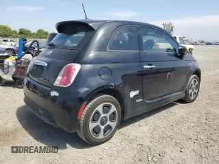 2017 FIAT 500e with VIN 3C3CFFGE5HT524117, listed as a Copart auction lot 58864585 with 65,393 mi miles and Salvage title. Bid and sale history available at DreamBid. Image 3.