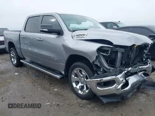 2022 Ram 1500 Big Horn with VIN 1C6SRFFT1NN397187, listed as a IAAI auction lot 41272506 with 13,529 mi miles and . Bid and sale history available at DreamBid. Image 1.