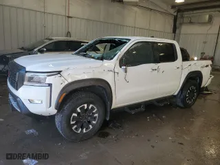 2023 Nissan Frontier PRO-4X with VIN 1N6ED1EK4PN629264, listed as a Copart auction lot 87851315 with 34,258 mi miles and Non Repairable. Bid and sale history available at carsss.com. Image 1.