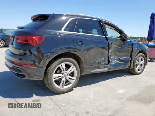2020 Audi Q3 S line Premium with VIN WA1DECF30L1100906, listed as a Copart auction lot 53922435 with 41,961 mi miles and Salvage title. Bid and sale history available at DreamBid. Image 3.