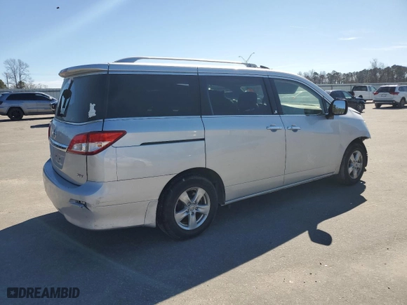 2015 Nissan Quest SV with VIN JN8AE2KP2F9133251, listed as a Copart auction lot 45543925 with 111,398 mi miles and Salvage Title. Bid and sale history available at carsss.com. Image 3.