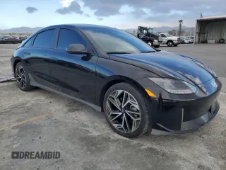 2024 Hyundai IONIQ 6 SEL with VIN KMHM34AA4RA059269, listed as a Copart auction lot 41388665 with 70,837 mi miles and Salvage Title. Bid and sale history available at carsss.com. Image 4.