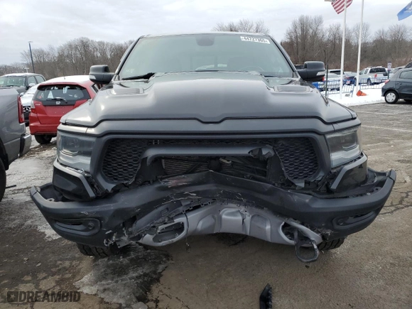 2019 Ram 1500 Rebel with VIN 1C6SRFLTXKN900229, listed as a Copart auction lot 44727365 with 77,670 mi miles and Salvage Title. Bid and sale history available at carsss.com. Image 5.