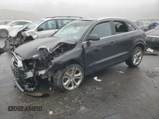 2017 Audi Q3 Premium Plus with VIN WA1JCCFS9HR008699, listed as a Copart auction lot 47860055 with 0 mi miles and Salvage Title. Bid and sale history available at carsss.com. Image 1.