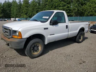 1999 Ford F-250 XL with VIN 1FTNF21F3XEC38845, listed as a Copart auction lot 60869825 with 327,518 mi miles and Clean title. Bid and sale history available at DreamBid. Image 1.