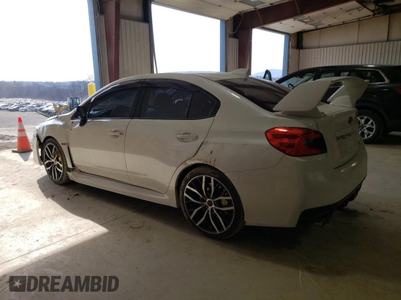 2021 Subaru WRX STI with VIN JF1VA2E67M9806789, listed as a Copart auction lot 47670465 with 32,838 mi miles and Salvage Title. Bid and sale history available at carsss.com. Image 2.