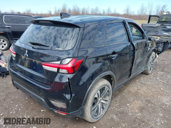 2022 Mitsubishi Outlander Sport ES with VIN JA4ARUAU2NU006511, listed as a IAAI auction lot 41951252 with 46,832 mi miles. Bid and sale history available at carsss.com. Image 4.