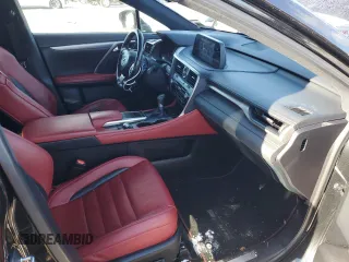 2021 Lexus RX 350 F Sport with VIN 2T2SZMDAXMC260132, listed as a Copart auction lot 85094054 with 52,995 mi miles and Salvage Title. Bid and sale history available at DreamBid. Image 8.