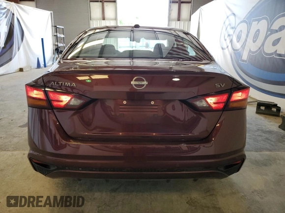 2024 Nissan Altima 2.5 SV with VIN 1N4BL4DV1RN321676, listed as a Copart auction lot 54832505 with 50,256 mi miles and Salvage Title. Bid and sale history available at carsss.com. Image 6.