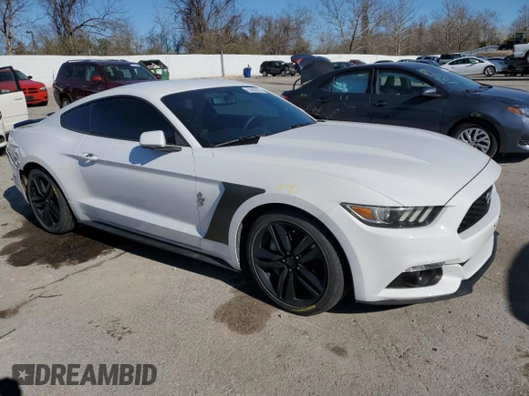 2017 Ford Mustang EcoBoost with VIN 1FA6P8TH8H5236874, listed as a Copart auction lot 50099665 with 76,599 mi miles and Salvage title. Bid and sale history available at DreamBid. Image 4.
