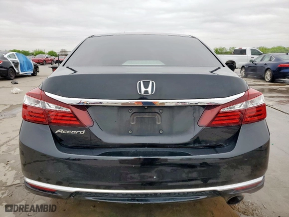 2017 Honda Accord Sedan LX with VIN 1HGCR2F30HA146678, listed as a Copart auction lot 51648575 with 118,544 mi miles and Salvage Title. Bid and sale history available at carsss.com. Image 6.