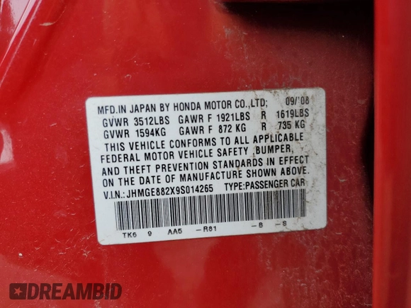 2009 Honda Fit with VIN JHMGE882X9S014265, listed as a Copart auction lot 51140695 with 130,809 mi miles and Salvage Title. Bid and sale history available at carsss.com. Image 13.