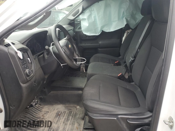 2021 Chevrolet Silverado 1500 Work Truck with VIN 1GCUYAEF8MZ307091, listed as a Copart auction lot 81275434 with 101,822 mi miles and Salvage Title. Bid and sale history available at DreamBid. Image 7.